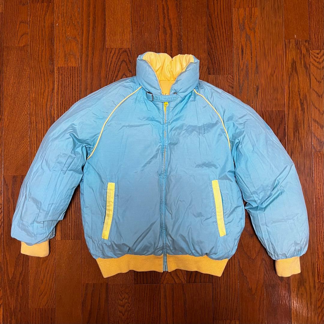 Moncler キッズ リバーシブルダウンジャケット 黄色x水色 日本製