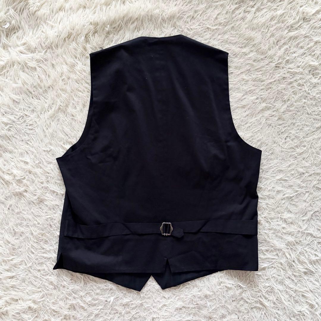 <極美品>LARDINI 新ロゴ ネイビー ウール 3ピース サイズ52