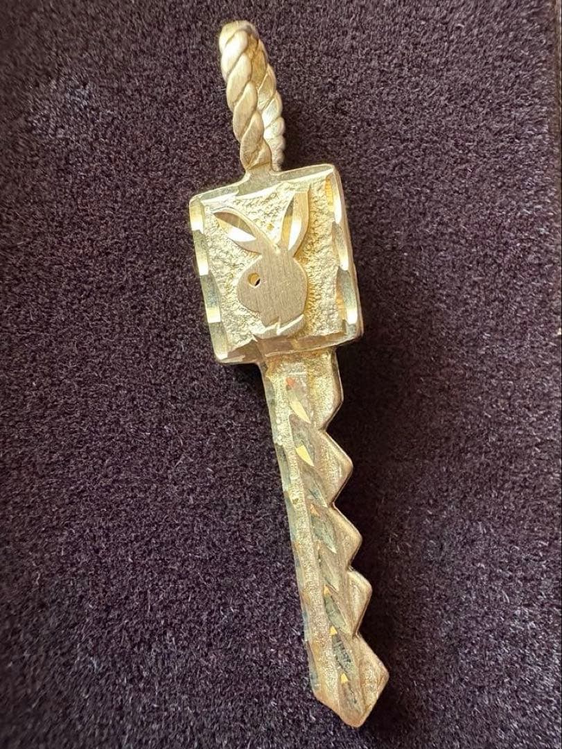 14K ヴィンテージ Playboy キー ペンダントトップ 2.41g公式刻印