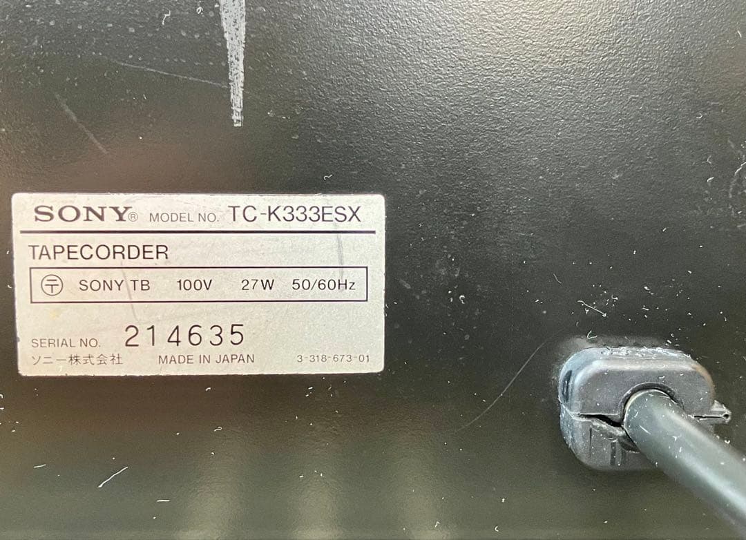 SONY TC-K333ESX カセットデッキ動作品