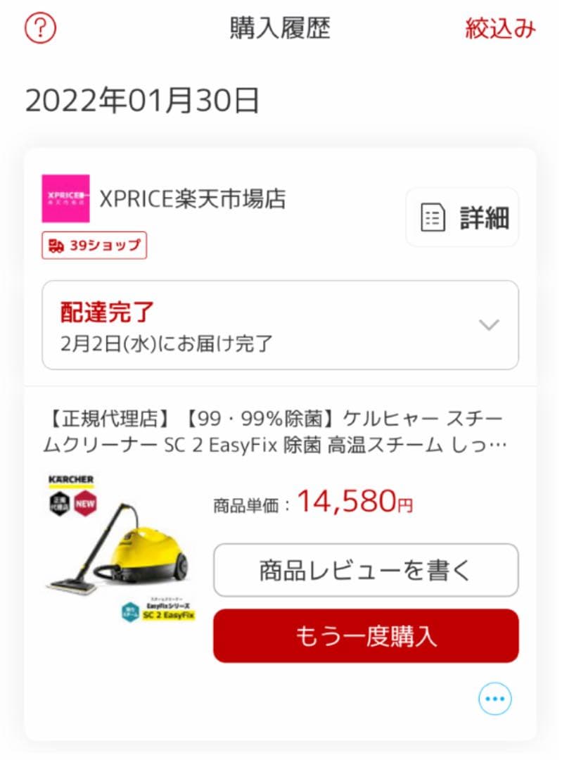 ケルヒャー　スチームクリーナー