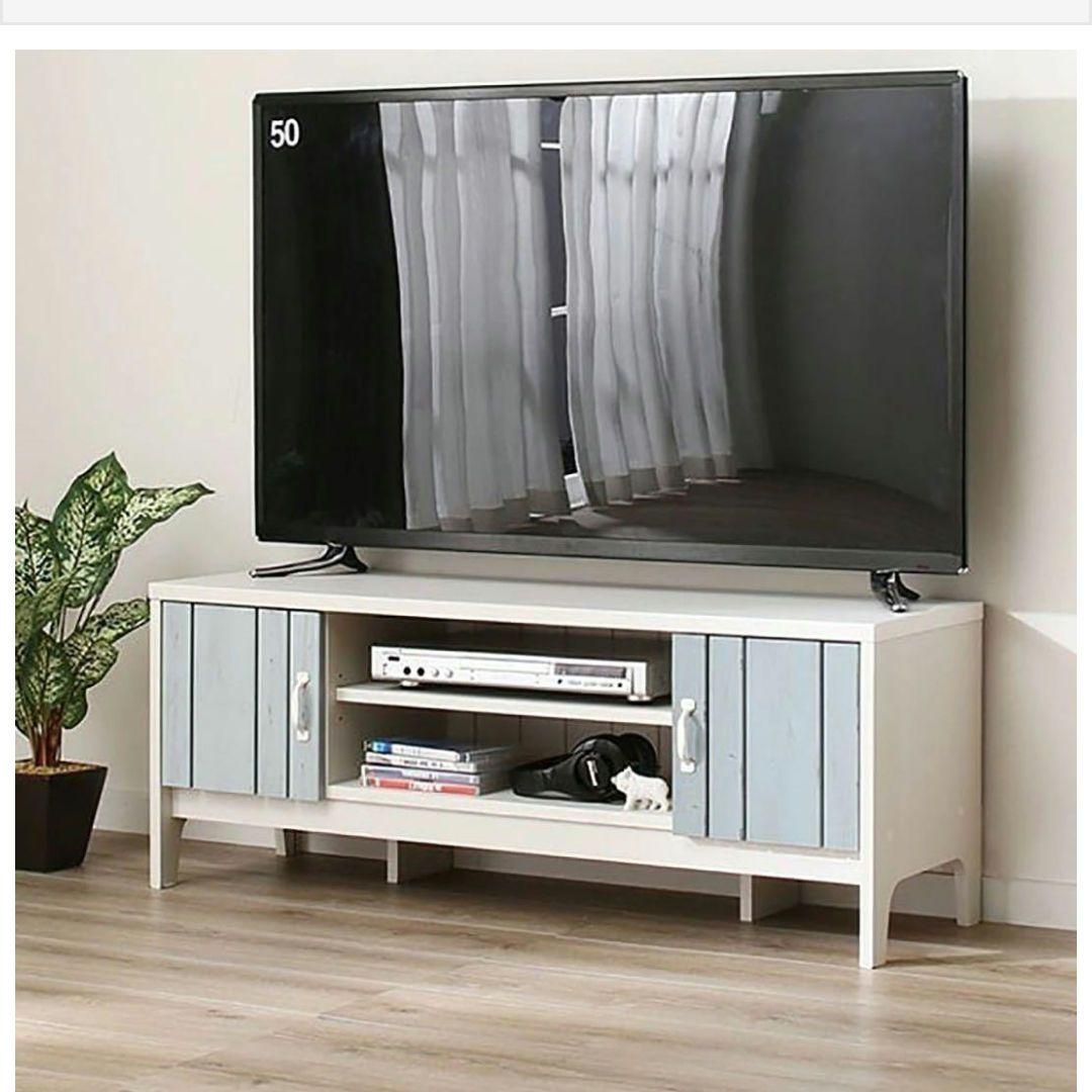 ナチュラルウッド・ホワイトのテレビ台