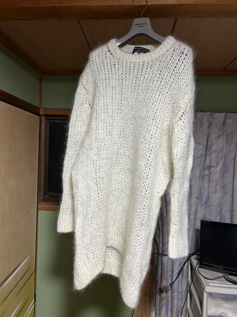 コムデギャルソンオムプリュス24aw ロングモヘア混ニット