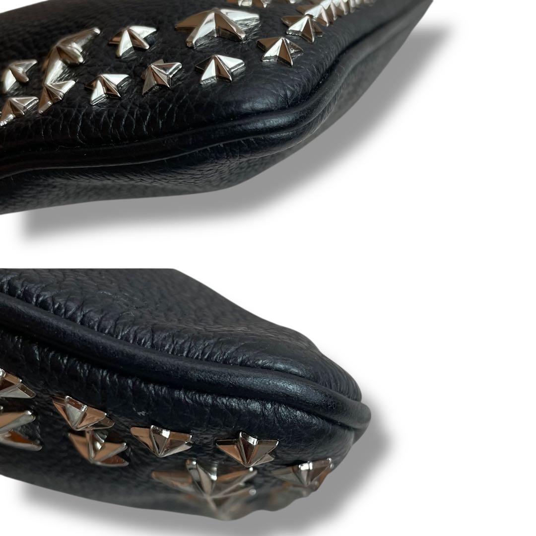 ジミーチュウ レザー クラッチバッグ セカンドバッグ スター スタッズ