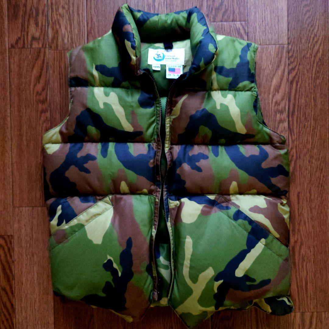 極美品 ★USA製★ CRESCENT DOWN WORKS ダウン xxxs