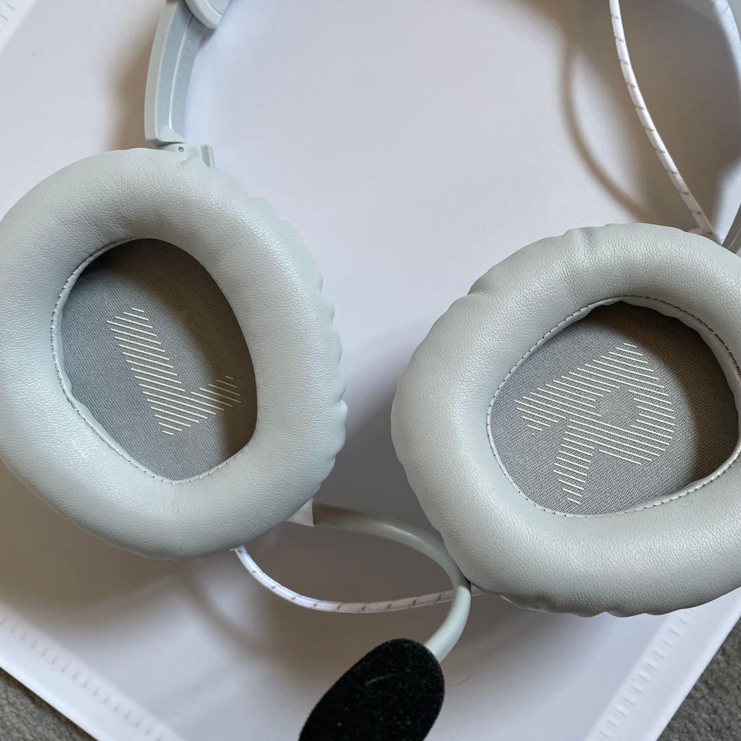 JBL ゲーミングヘッドセット ホワイト 動作OK