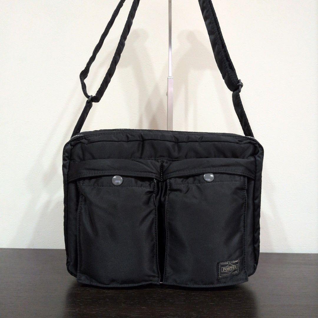 美品　PORTER　TANKER　タンカー ショルダーバッグ　2層　黒