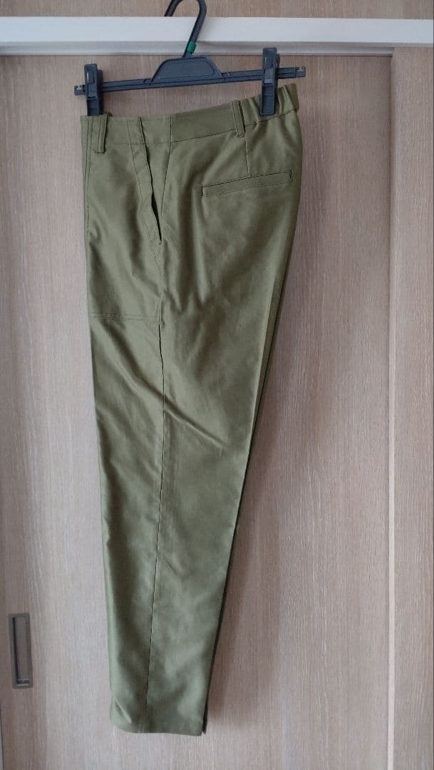 エクラ　E by éclat ベイカーパンツ、グリーン 38