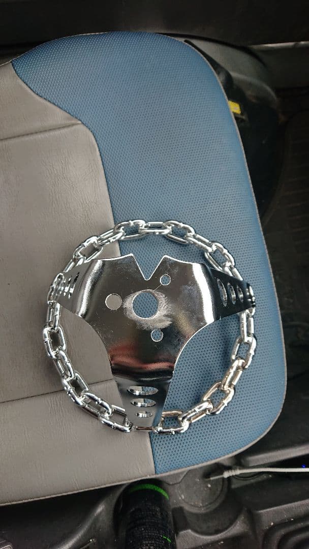 チェーンステアリング　8インチ　ローライダー　lowrider クロームメッキ