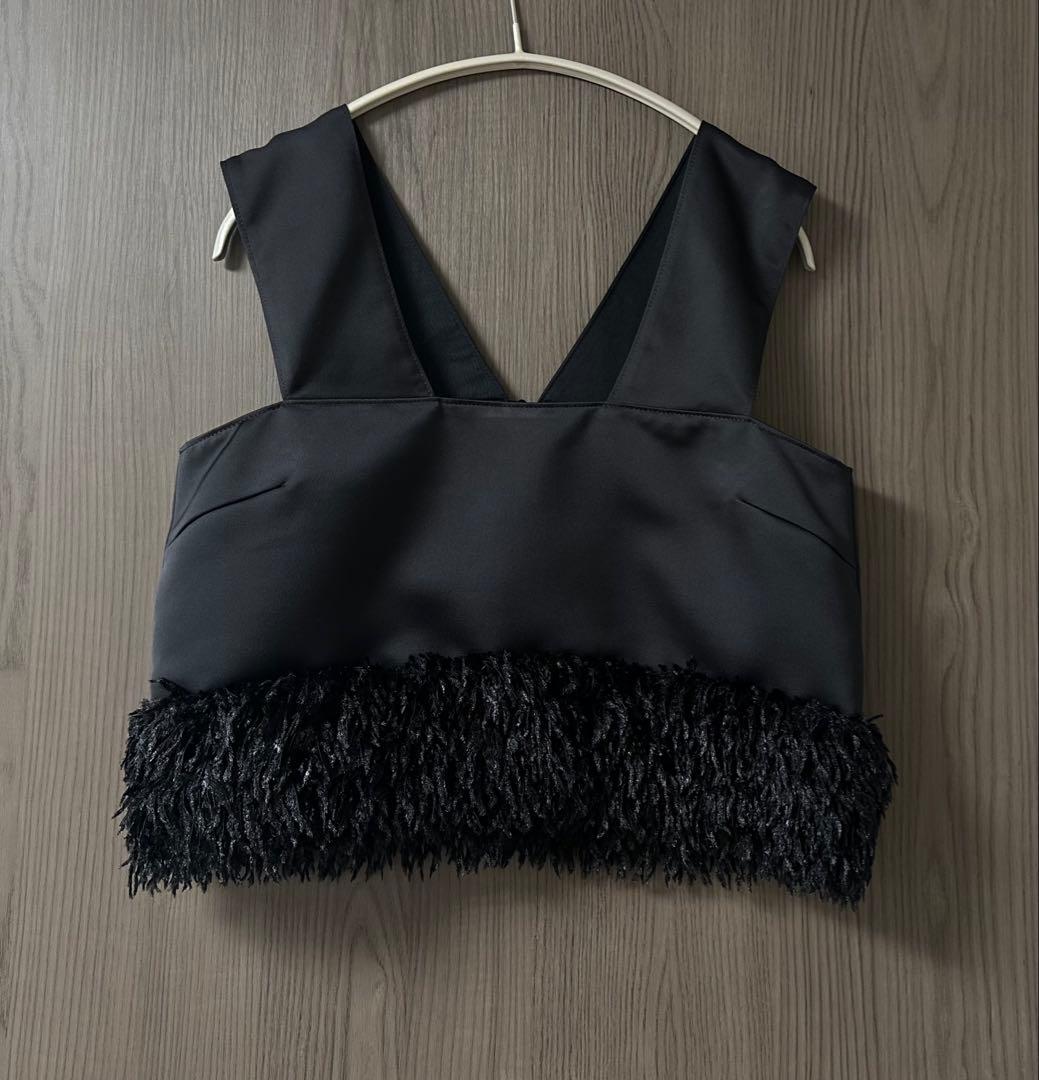 tomorrowland Ballsey フェザーコンビ ショートビスチェ