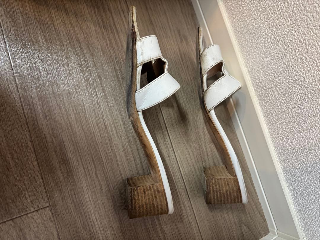 HERMESオアジスホワイト37ハーフ