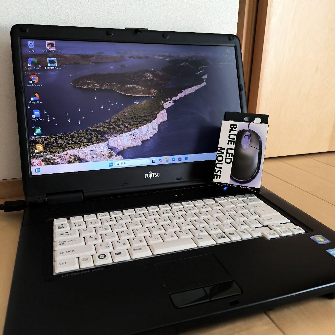 ✨SSD・大画面・オフィス付　黒　すぐ使えるノートパソコン 超快適　格安PC