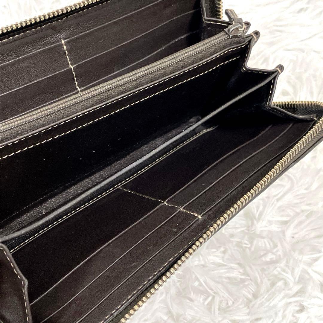 GUCCI　長財布　GG柄　キャンバス　ラブリーハート　ラウンドジップ