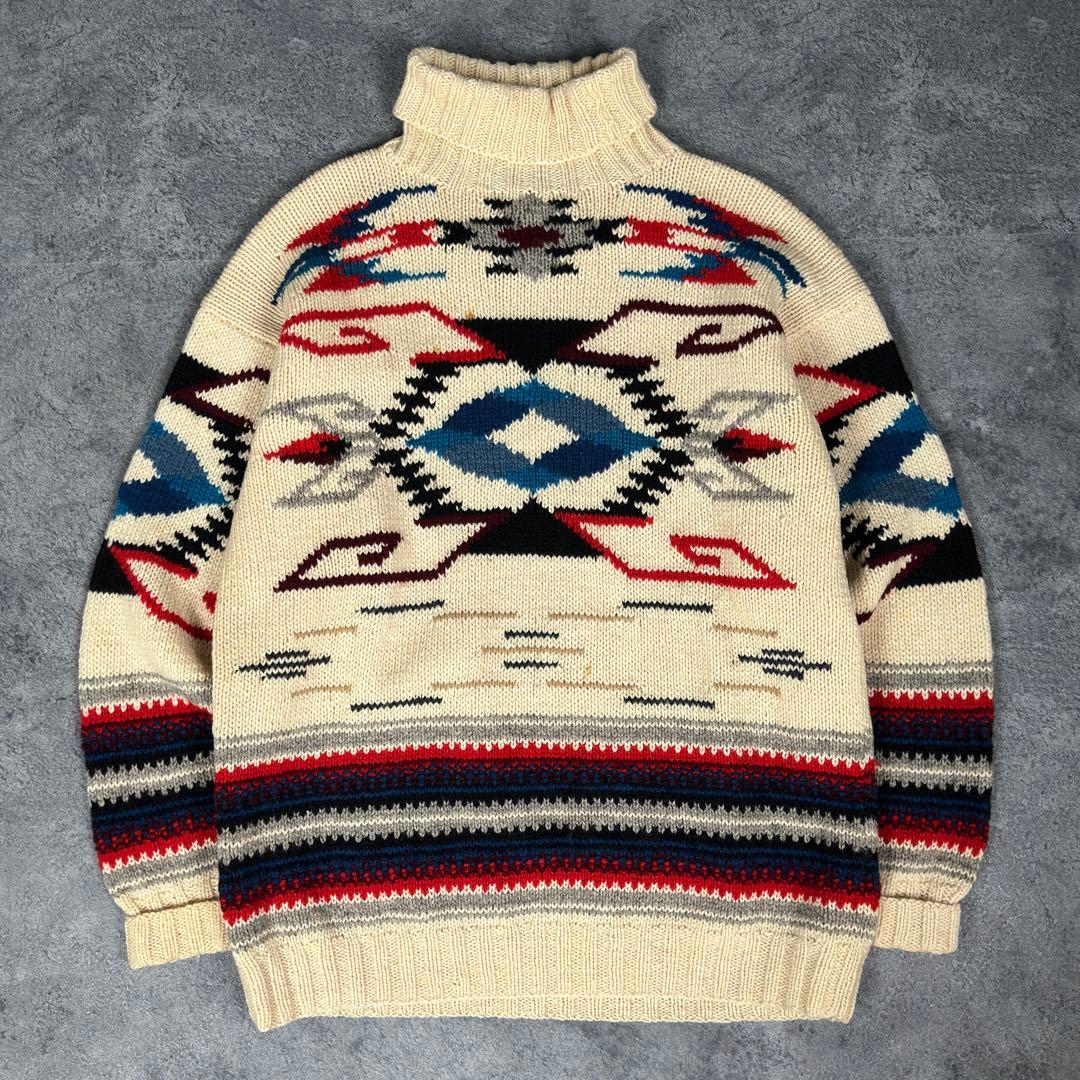 Ralph Lauren 80s 90s ネイティブ柄 ニット ラルフローレン