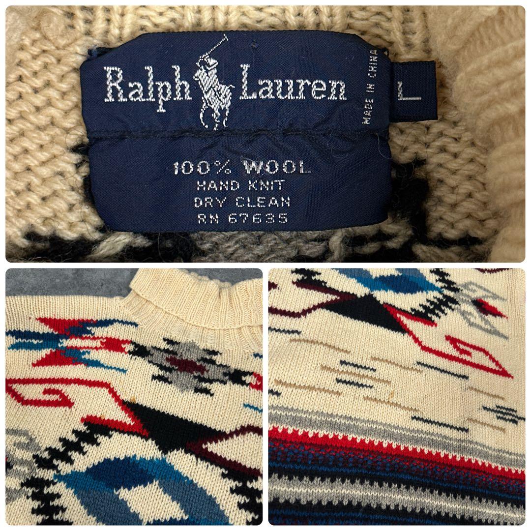 Ralph Lauren 80s 90s ネイティブ柄 ニット ラルフローレン