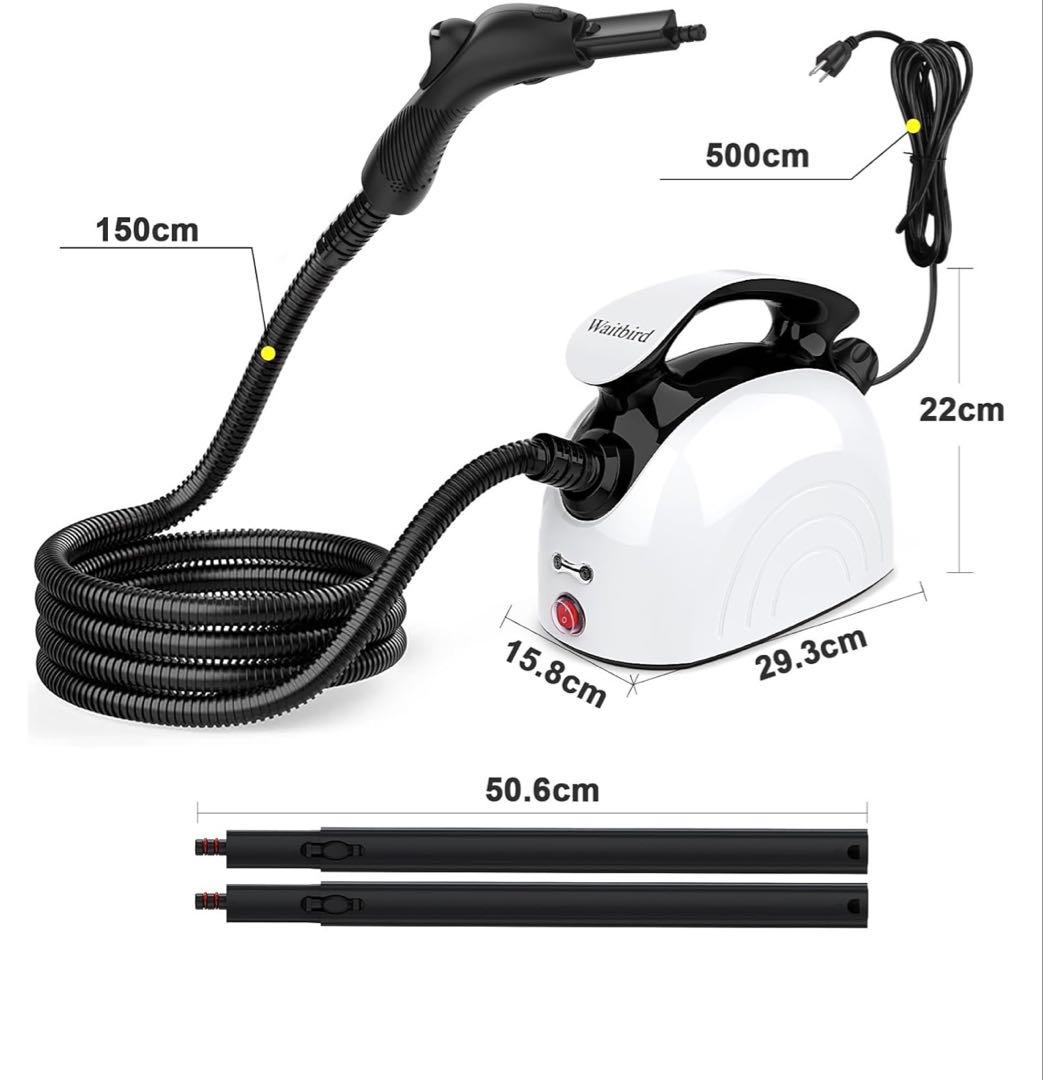 【スチームクリーナー】1.1ℓ 新品未使用 床 カーペット 洗浄 多機能 モップ