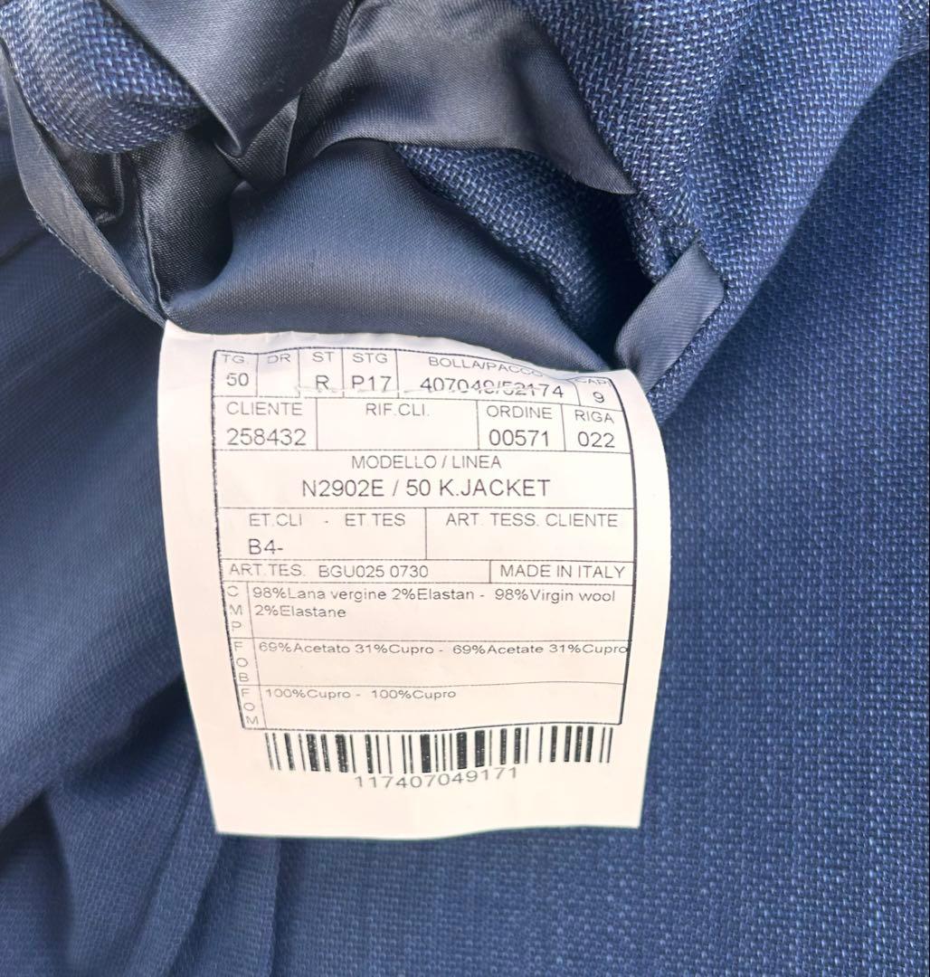 【美品】BOGLIOLI／ボリオリ ネイビー 50 テーラードジャケット