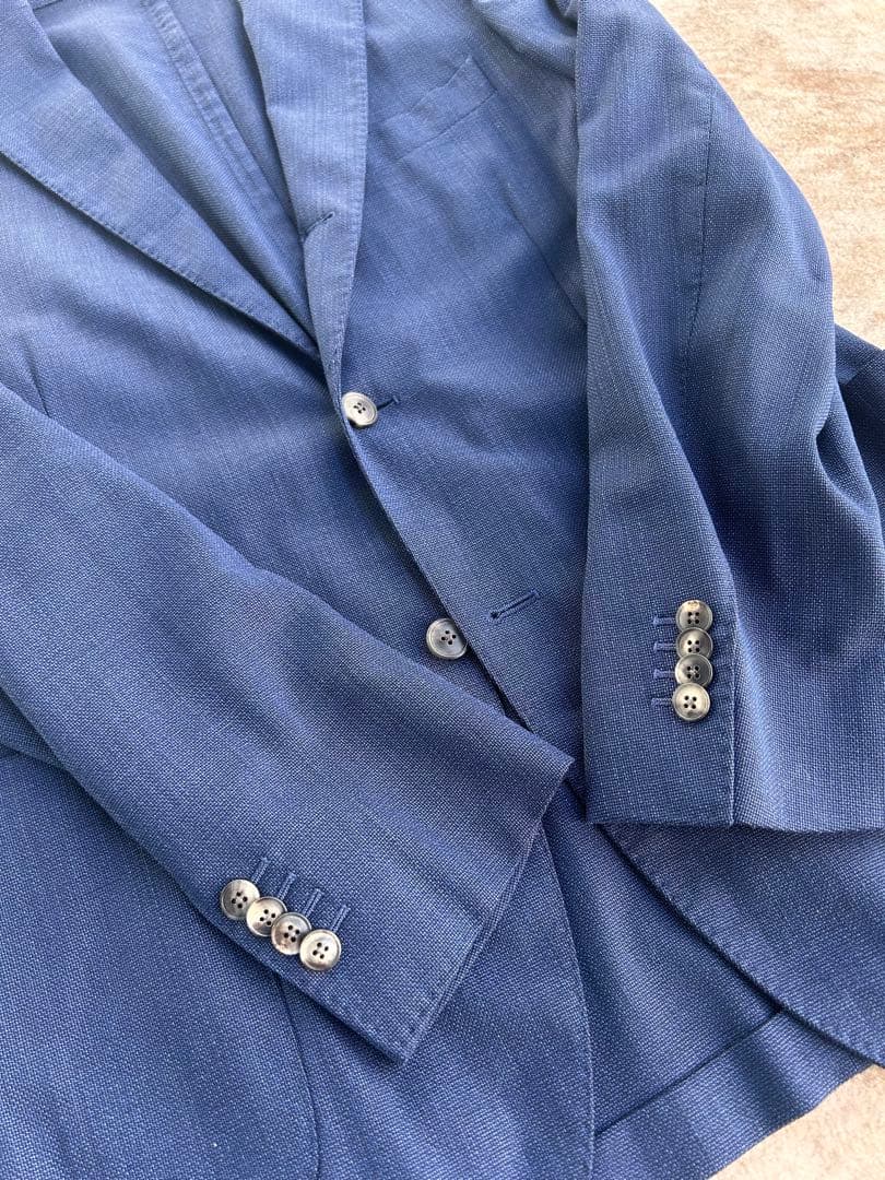 【美品】BOGLIOLI／ボリオリ ネイビー 50 テーラードジャケット