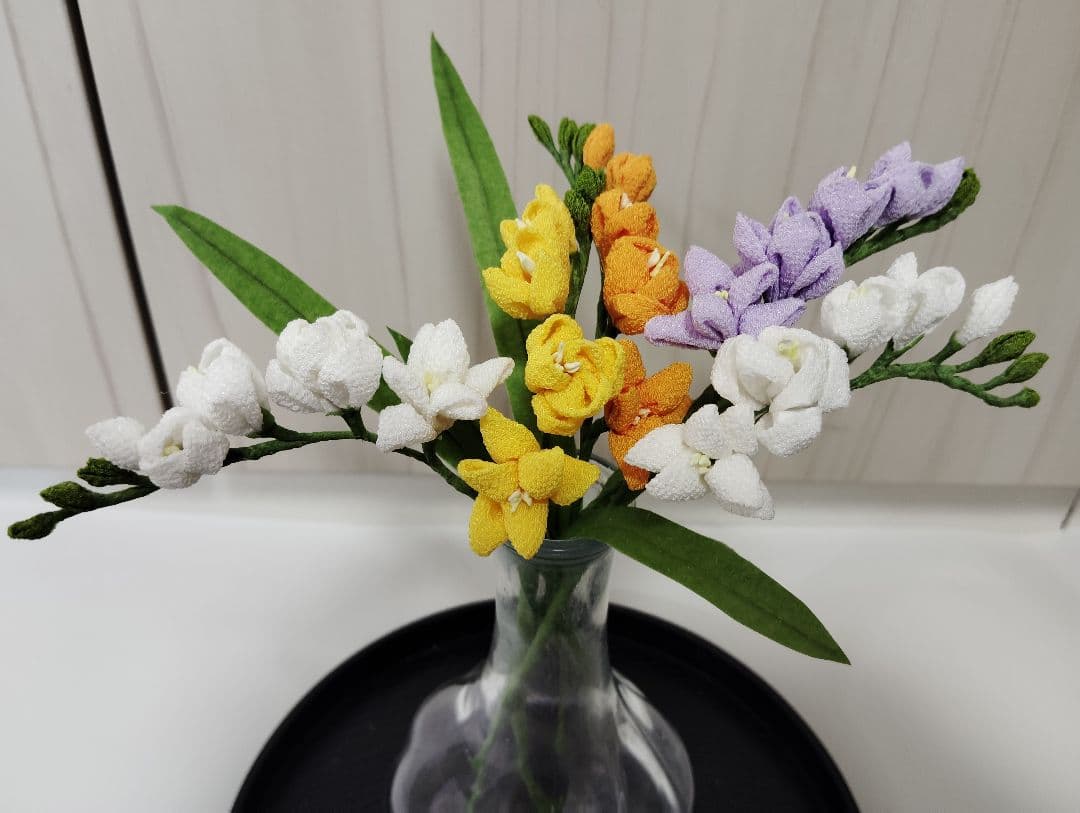 tomtomさま専用　つまみ細工　花菖蒲　こいのぼり　フリージア　チューリップ