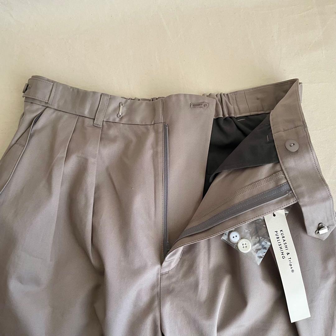 【新品タグ付き】北欧暮らしの道具店 タックパンツ バルーンパンツ グレージュ