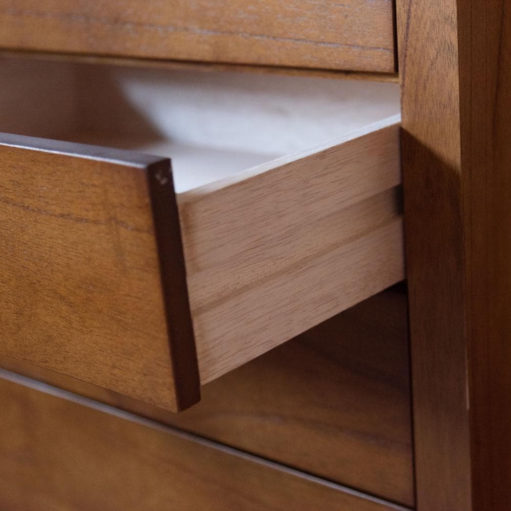 ミンディ材 ロー チェスト 木製 キャビネット サイドボード 洋服収納棚 タンス