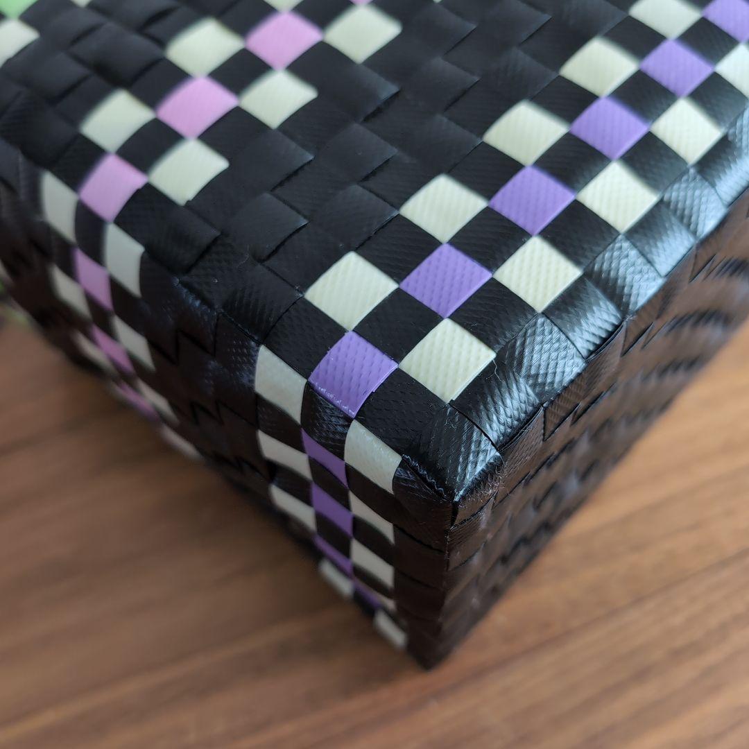 MARNI MARKET かごバッグ 中型 チェック柄