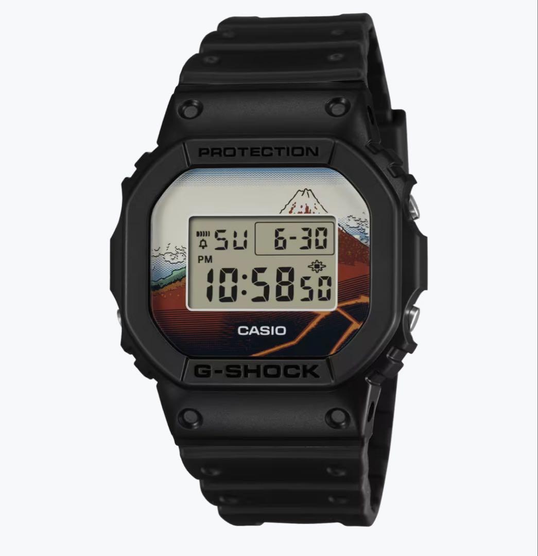 CASIO G-SHOCK 葛飾北斎 山下白雨DW-5600KHSH25-1JR