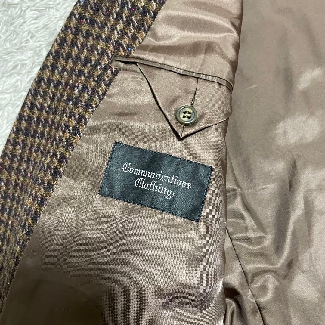 極美品　セミオーダーHarrisTweedテーラードジャケット　くるみボタン