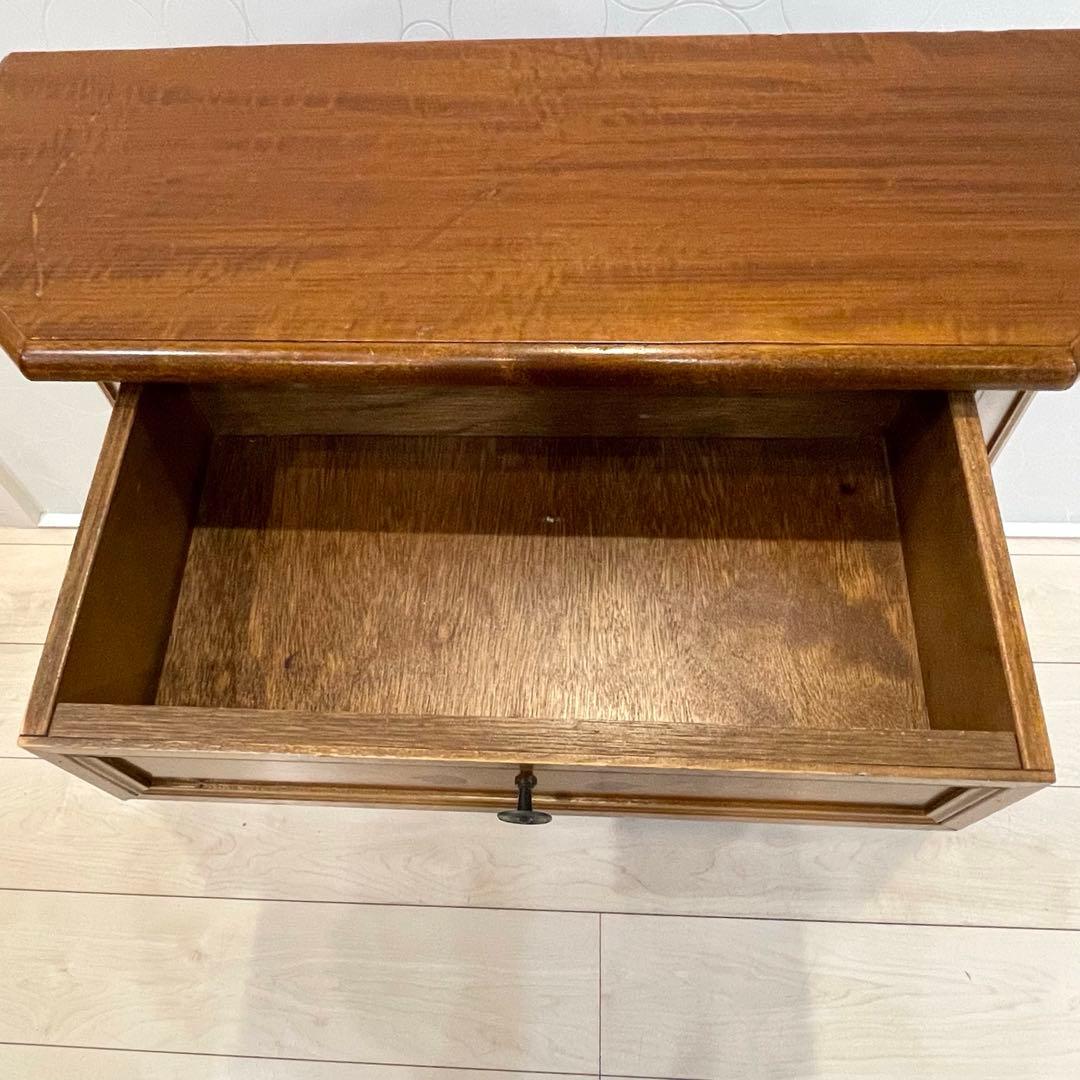 アンティーク調 象嵌 キャビネット 木製 収納棚 サイドボード コンソール