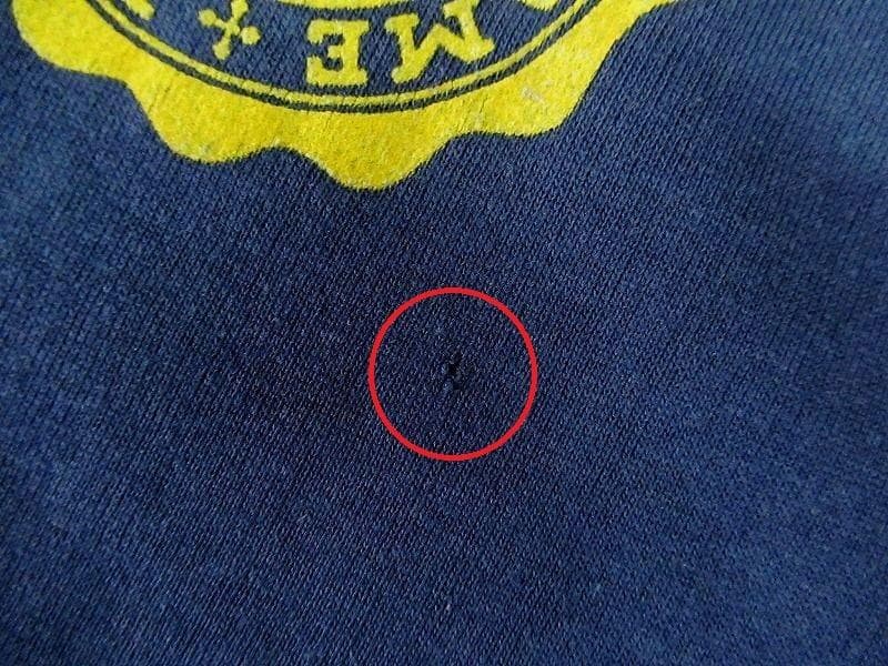 80s USA製 チャンピオン トリコタグ フロッキー プリント スウェット L