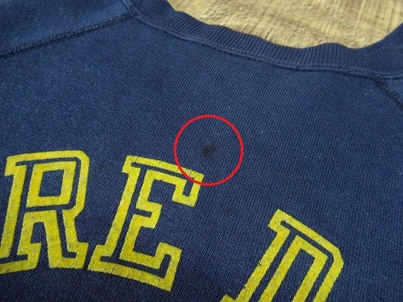 80s USA製 チャンピオン トリコタグ フロッキー プリント スウェット L