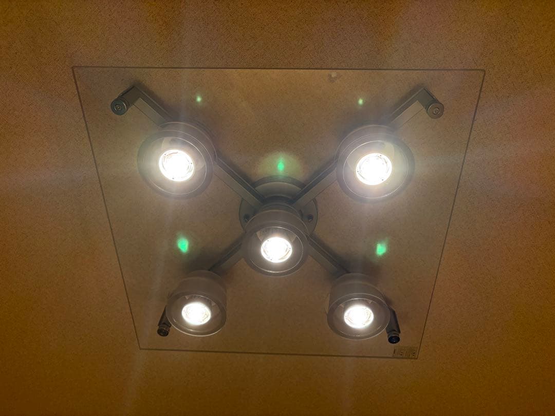 YAMAGIWA (ヤマギワ）シーリング照明　P-FLAT５灯　アクリルクリア