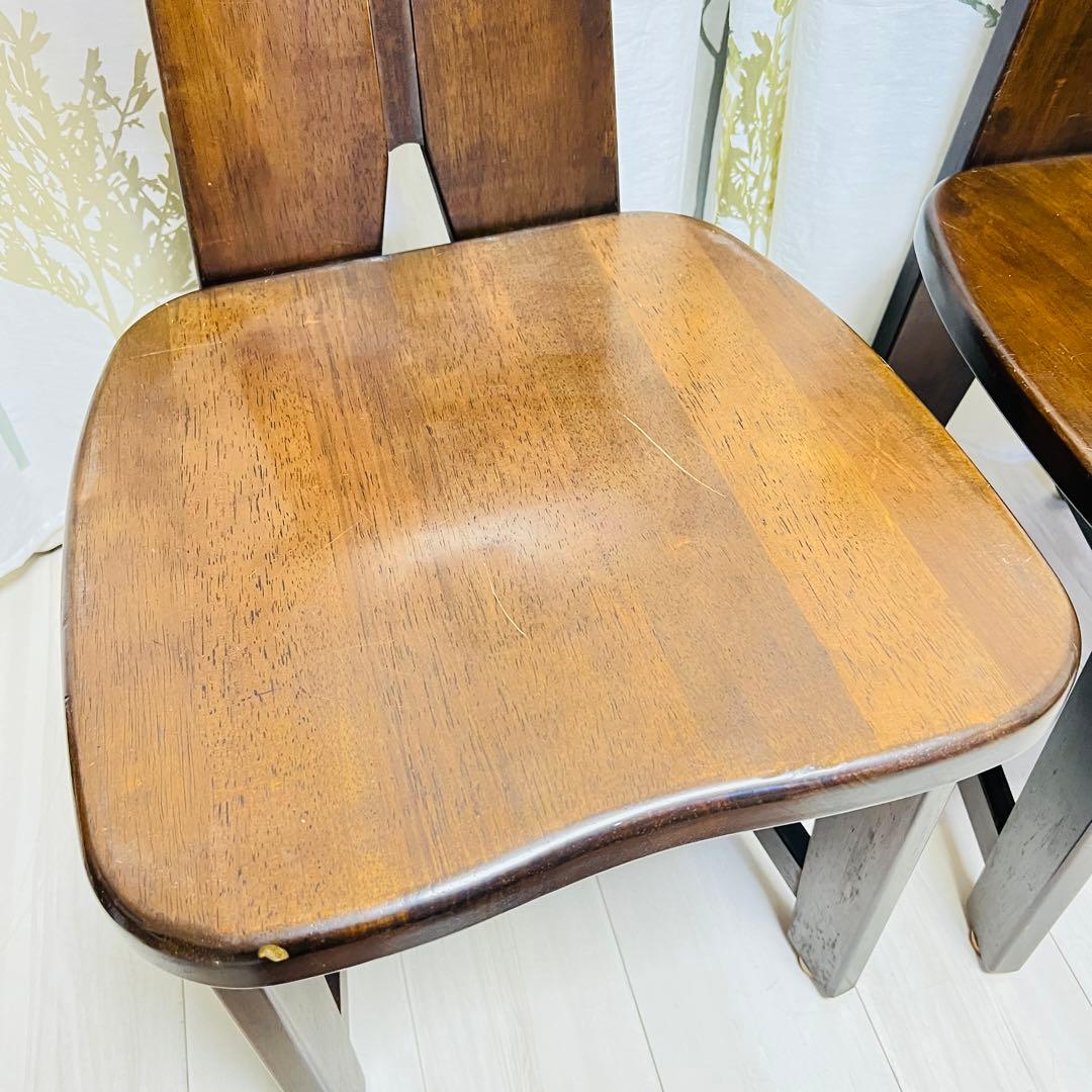 【廃盤品】カリモク RUSTIC 2脚セット ダイニングチェア①