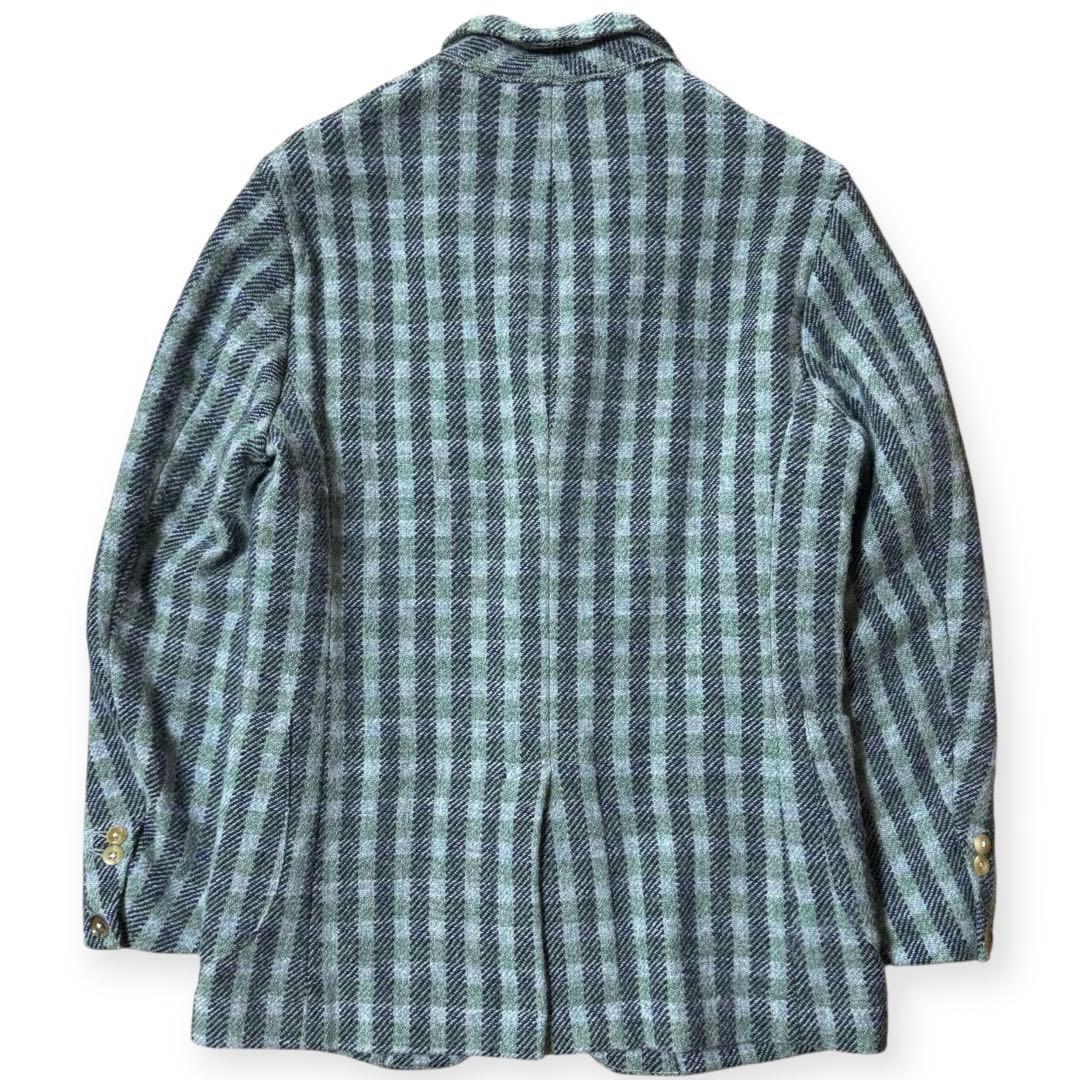 45R 現行モデル シェットランドウール チェック 3Bジャケット サイズ3