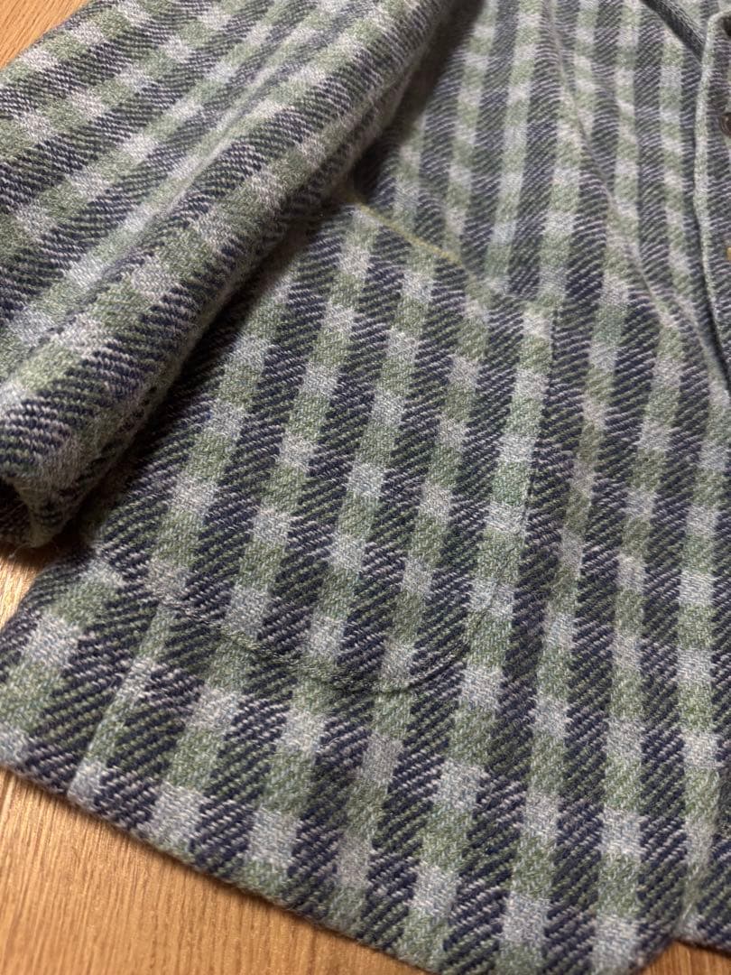 45R 現行モデル シェットランドウール チェック 3Bジャケット サイズ3