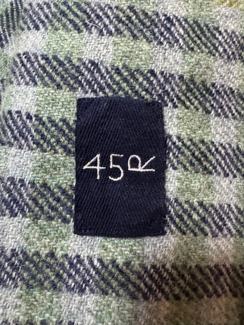 45R 現行モデル シェットランドウール チェック 3Bジャケット サイズ3