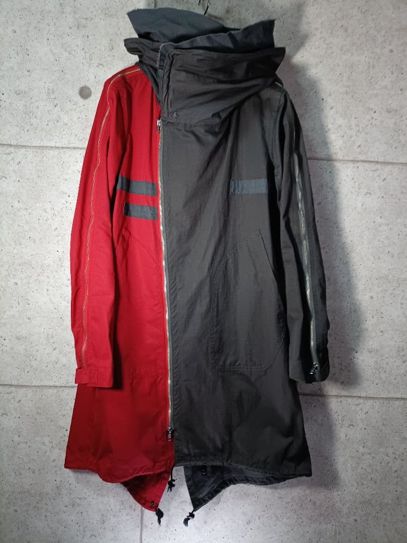 nude:masahiko maruyama モッズコート 赤＆チャコールグレー