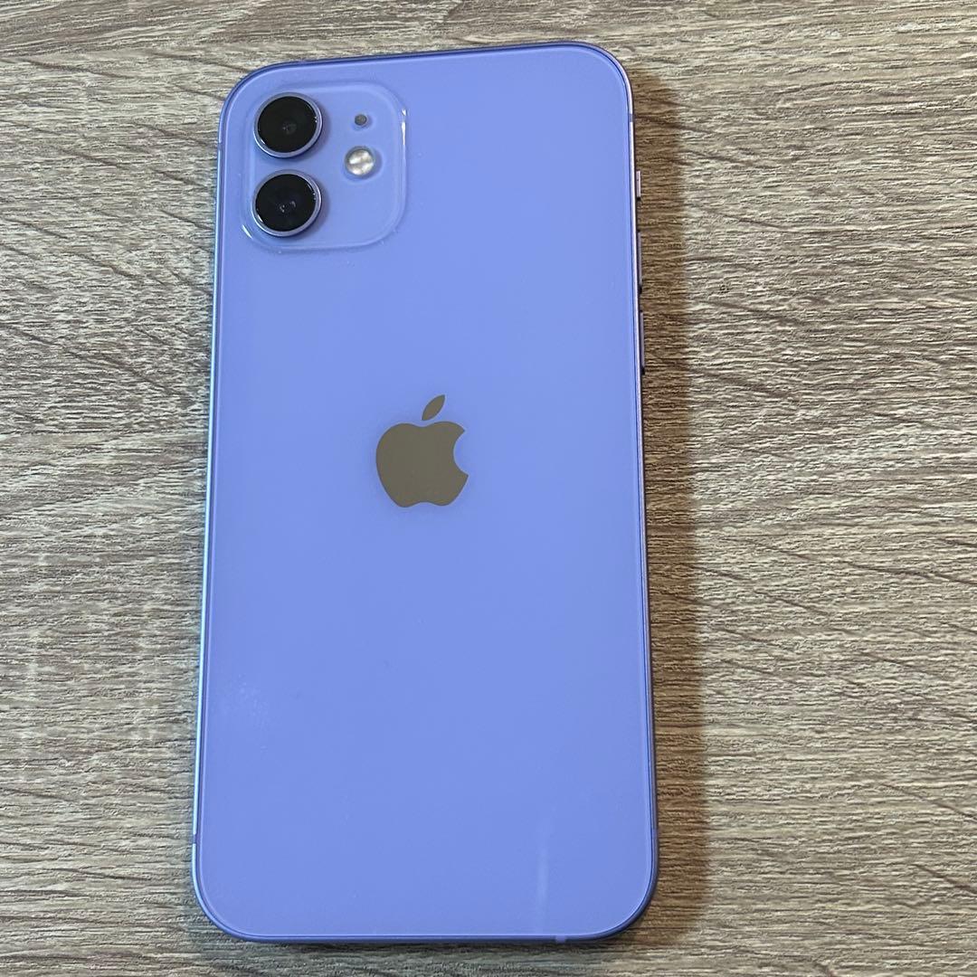 Apple Phone12 128GBパープル本体　simフリー