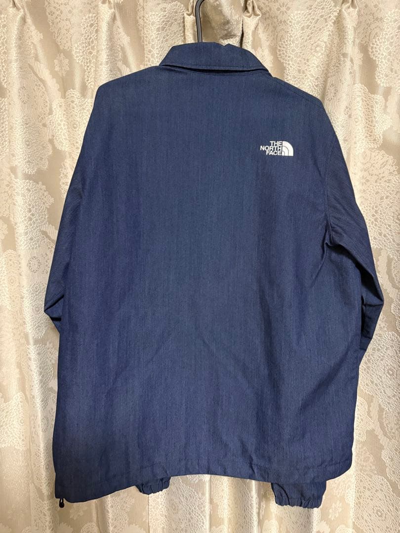 ノースフェイス GTXデニムコーチジャケット IDナイロンインディゴデニム　L