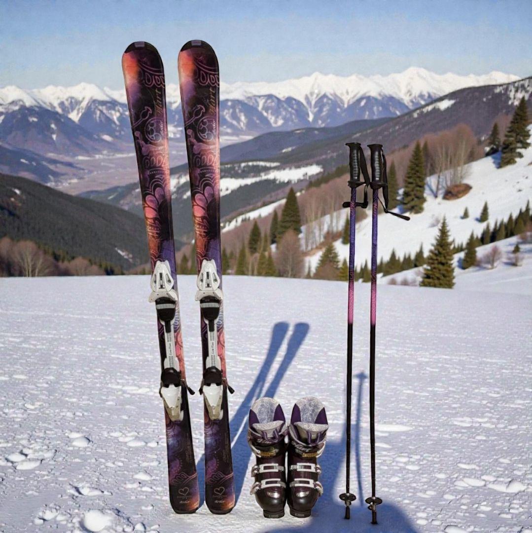 すぐ発送♡ HEART ジュニアスキー 145cm ブーツ25cm 4点セット