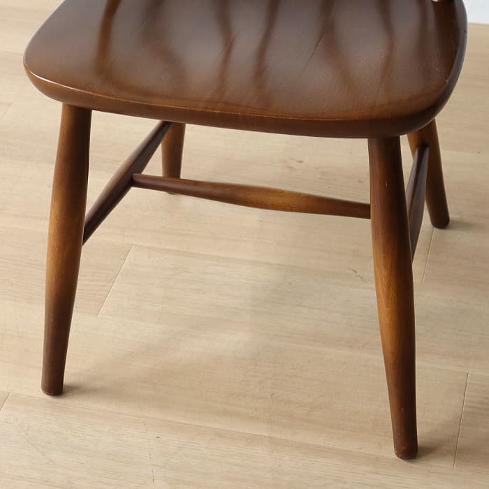 アンティーク 飛騨産業 キツツキ ウィンザーチェア ブナ材 無垢材②