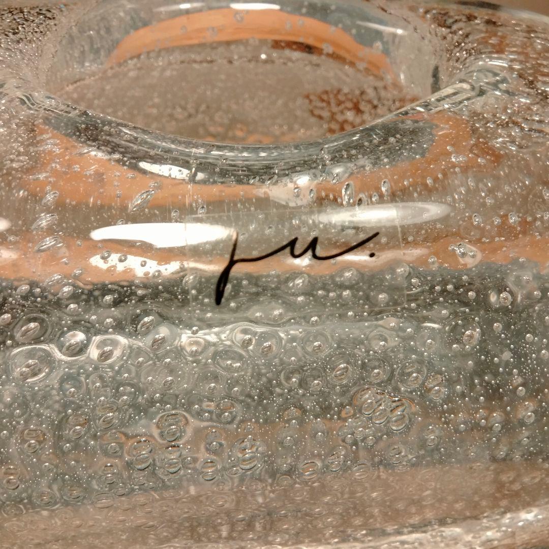 希少　Ju.　honour 吹きガラス　フラワーベース