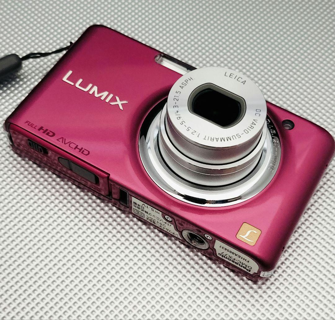 【美品】 PANASONIC LUMIX DMC-FX77 ピンク デジカメ