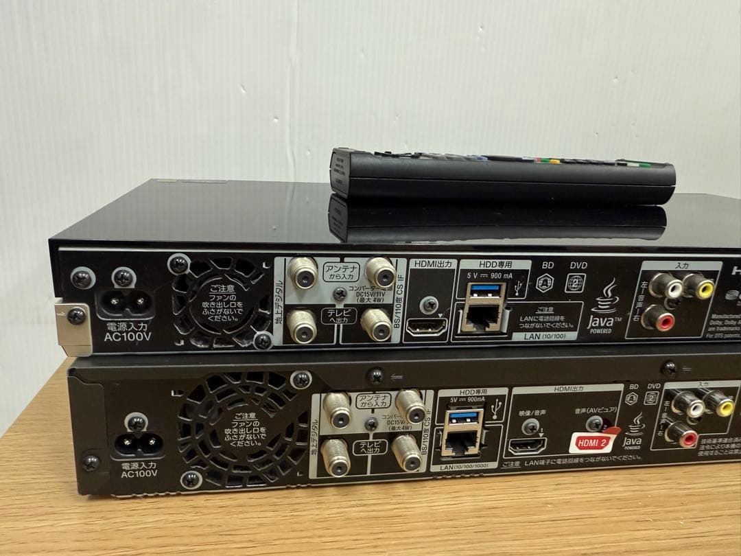 【ジャンク】SONY ブルーレイレコーダー 2台セット