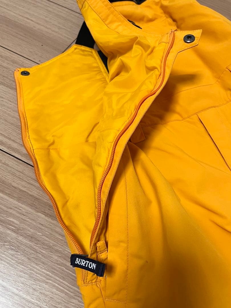 BURTON スノーボード ビブパンツ kids サイズL（150㎝） イエロー