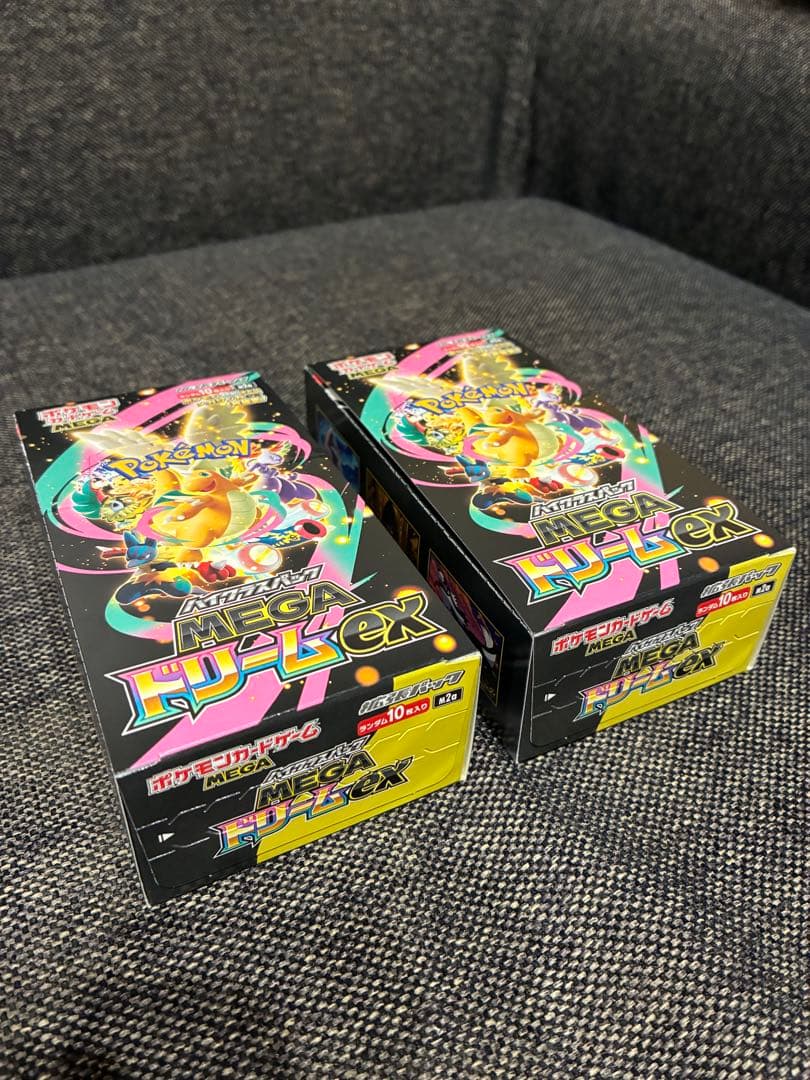 新品未開封　MEGA ドリームex シュリンクなし、ペリペリ付き2BOX