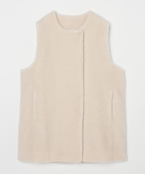 スリードッツ three dots　ウールボア ベスト