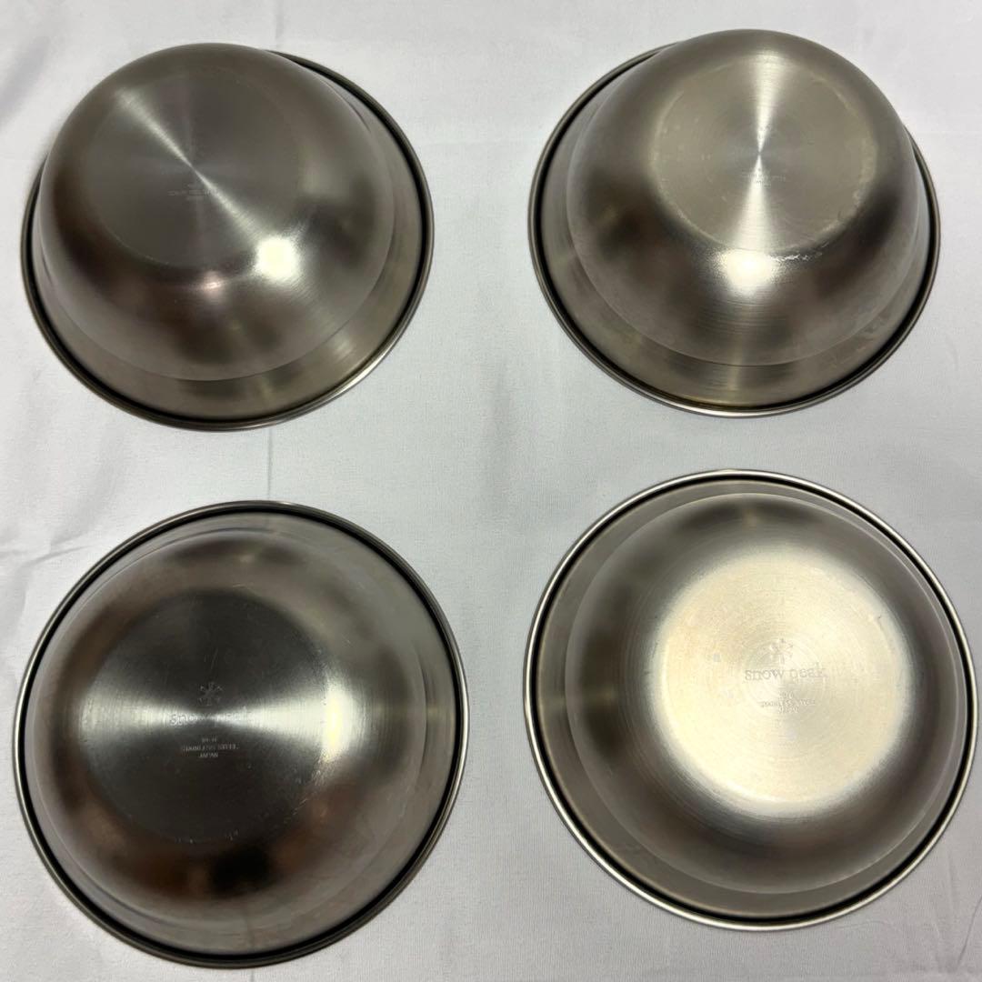  PEAKスノーピーク テーブルウェア4点セット4人分