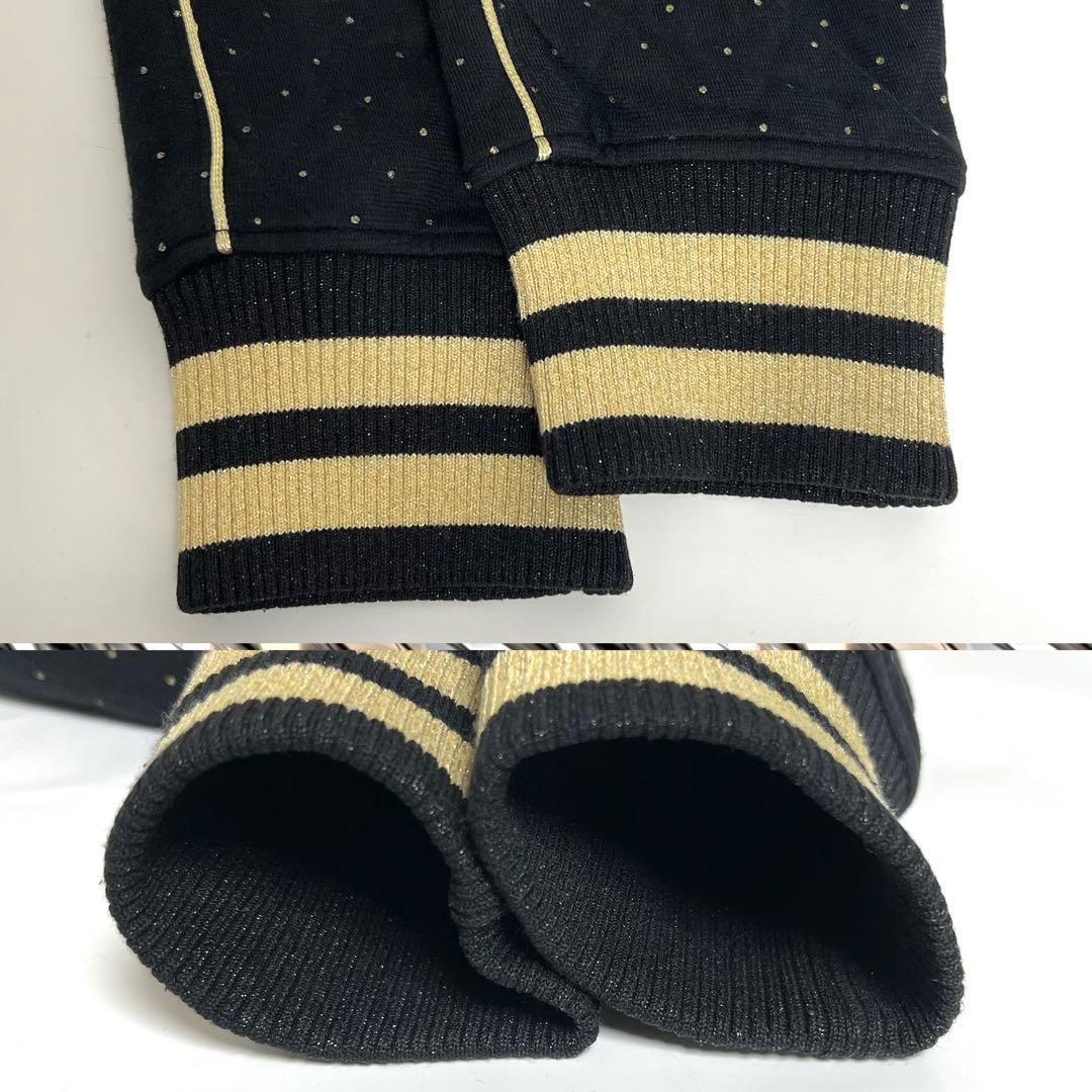 HYSTERIC ゴールド刺繍 ニット スタジャン　ブラック　フリーサイズ