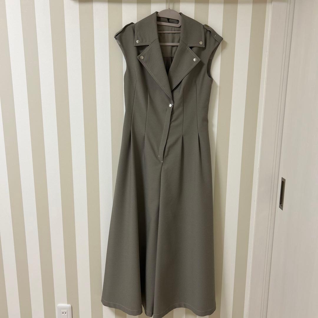 【美品】Aimeine エメイン　肩リボン付きオールインワン　サイズS